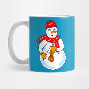 Violin Snowman Mug